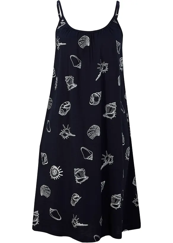 Ermeløs jerseykjole av bærekraftig bomull, bonprix