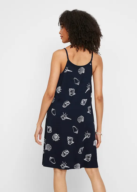 Ermeløs jerseykjole av bærekraftig bomull, bonprix