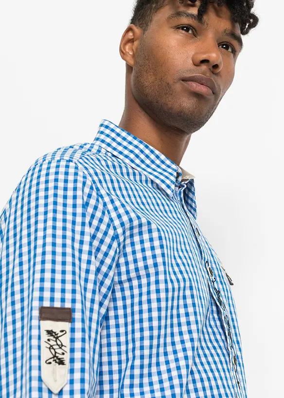 Drakt-skjorte med oppbrettbare ermer, bonprix