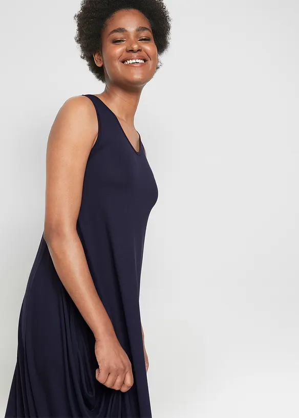 Jerseykjole i viskose, ekstra vid, bonprix