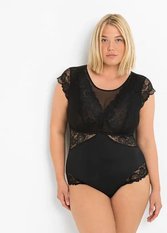 Body uten bøyle med delikat blonde, bonprix