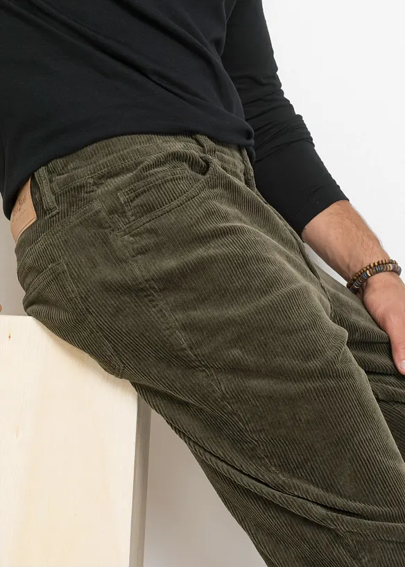 Regular Fit stretch-cordbukse med komfortsnitt, bonprix