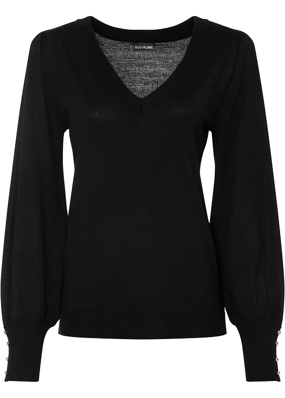 Finstrikket genser, bonprix