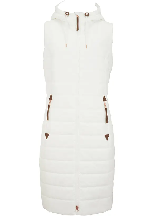 Lang, vattert vest, bonprix