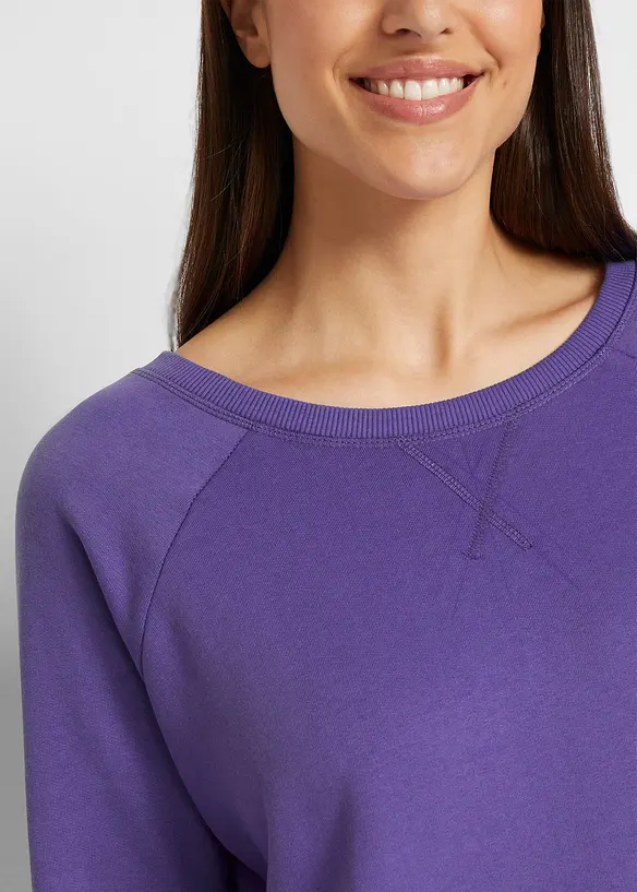 Sweatshirtkjole i myk frottè, bonprix