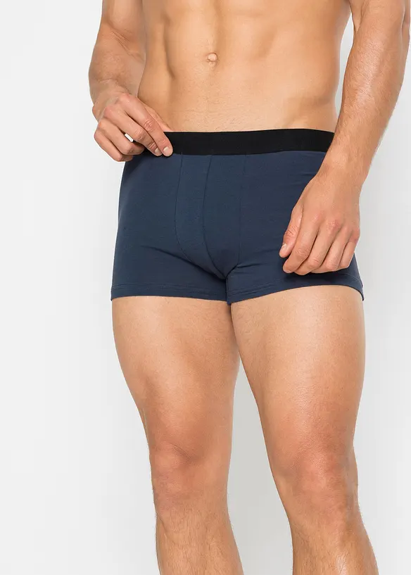 Boksershorts med bomull i ettersittende modell (10-pack), bonprix