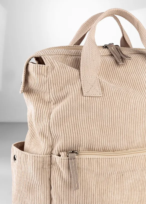 Ryggsekk i kordfl&oslash;ylestil, bonprix