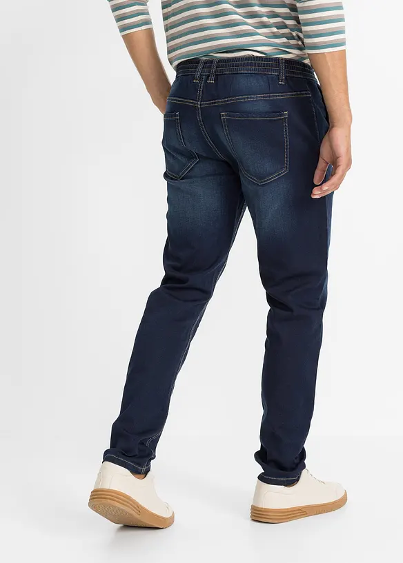 Regular Fit-joggejeans med komfortlinning, Tapered, bonprix