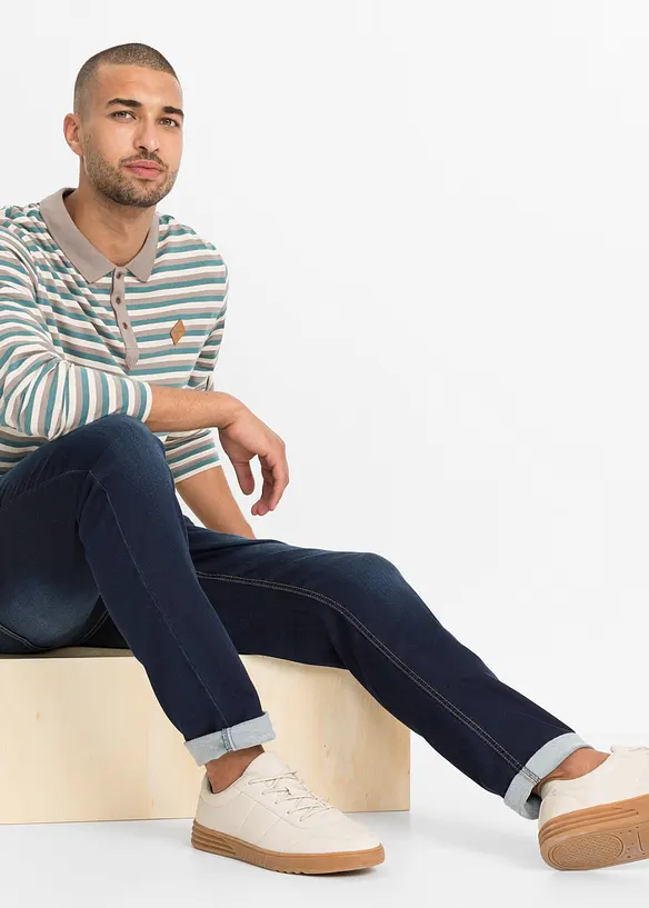 Regular Fit-joggejeans med komfortlinning, Tapered, bonprix