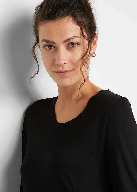 Langermet topp av myk viskose, bonprix