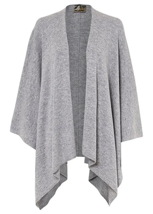Ullponcho med Good Cashmere Standard®-andel, bonprix