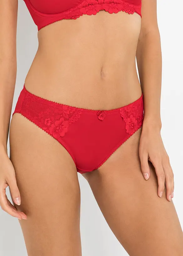 Truse med delikate blonder (2-pack), bonprix