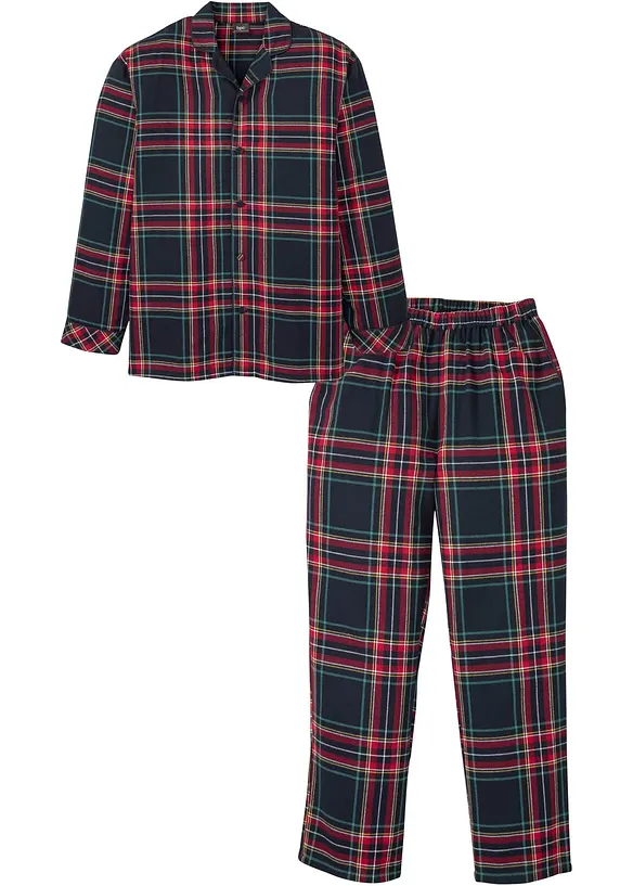 Pyjamas i myk bomullsflanell, bonprix