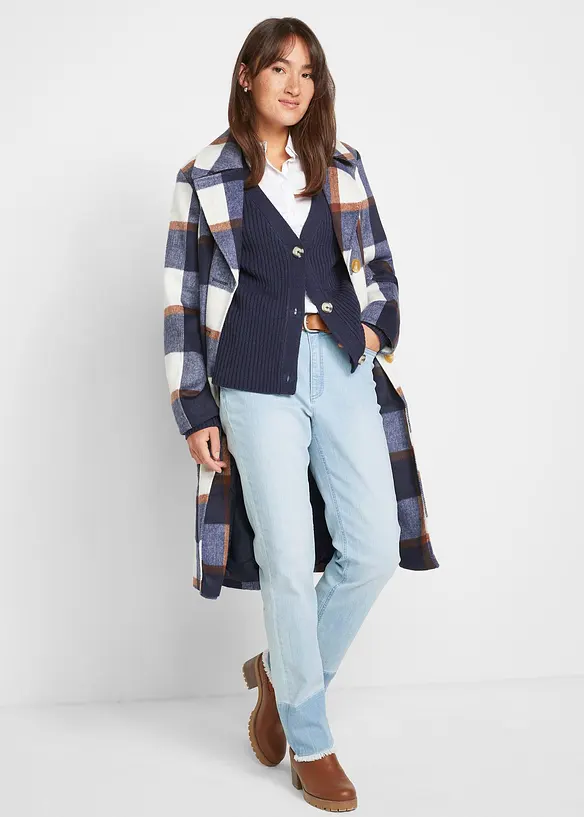Ribbestrikket cardigan, bonprix