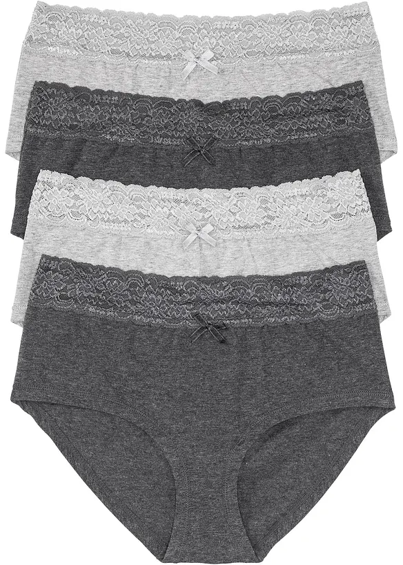 Høy truse (4-pack), bonprix