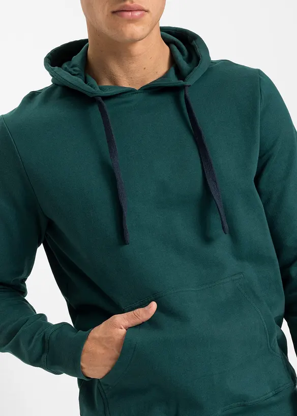 Hettegenser i 100% bomull, bonprix