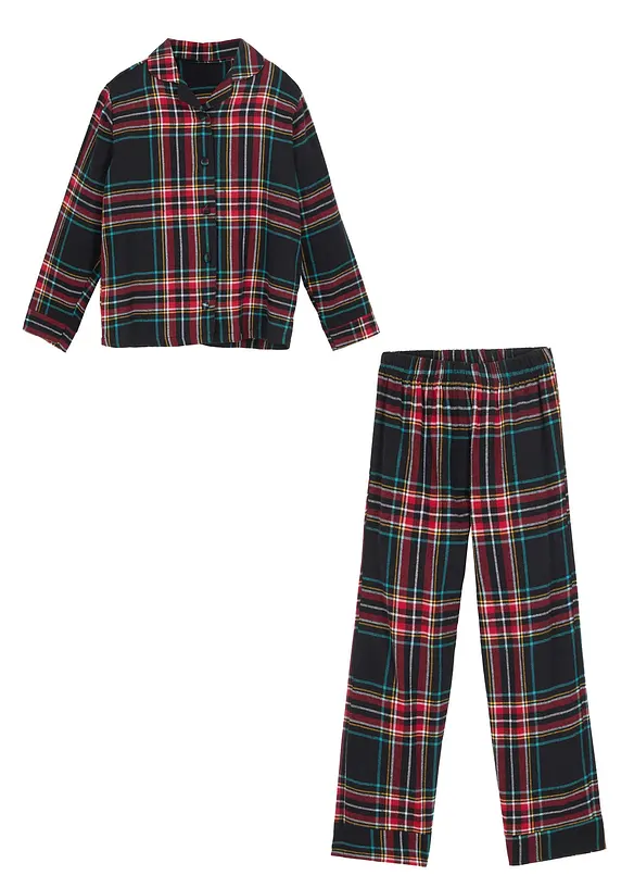Pyjamas i myk flanell (2-delt sett), bonprix