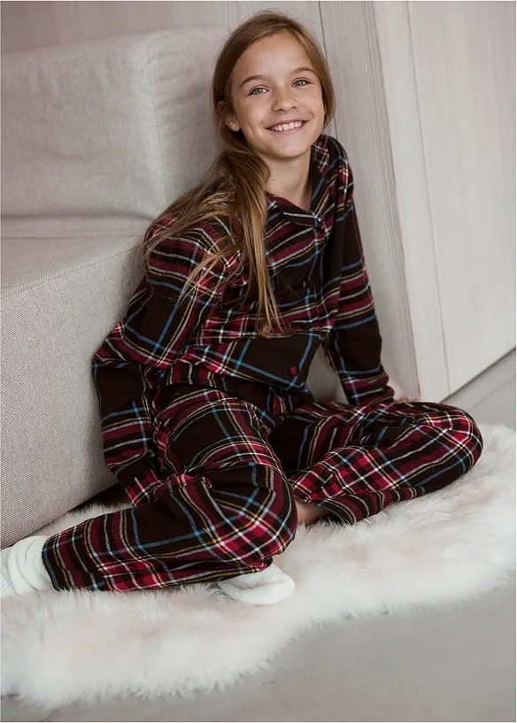 Pyjamas i myk flanell (2-delt sett), bonprix