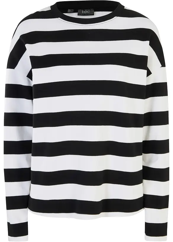 Langermet topp i interlock-materiale i 100% bomull, bonprix