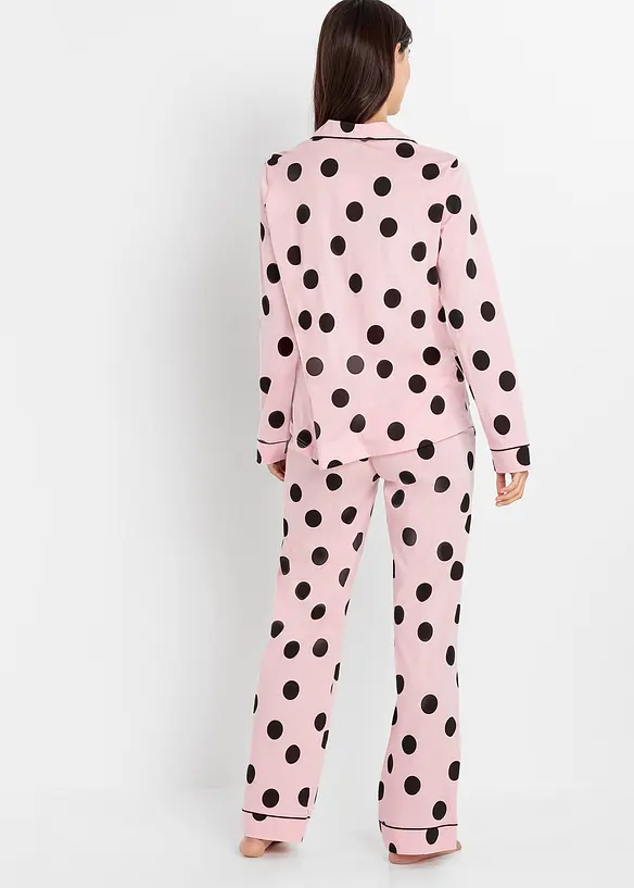 Pyjamas med knappestolpe, bonprix