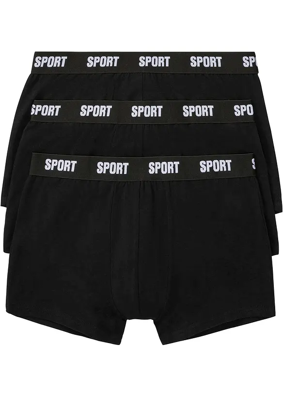 Boksershorts i ettersittende modell (3-pack), bonprix