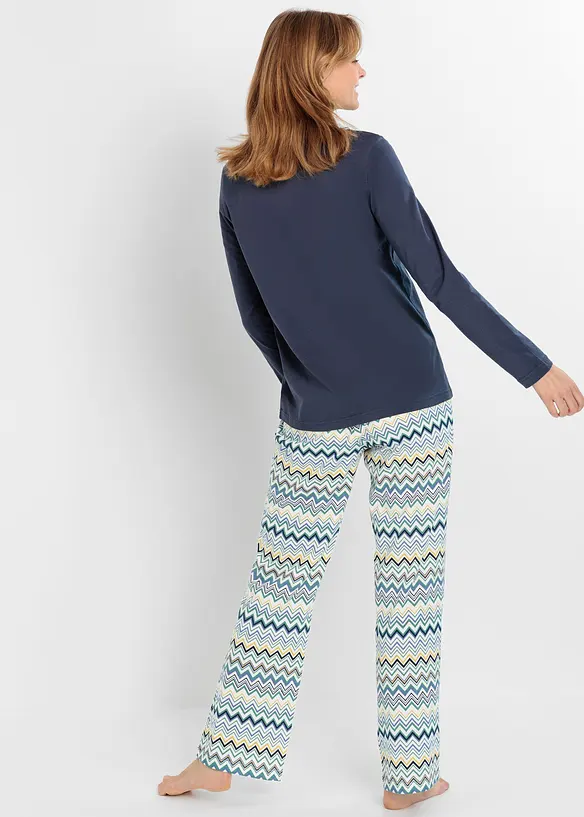 Pyjamas i 100% bomull, bonprix