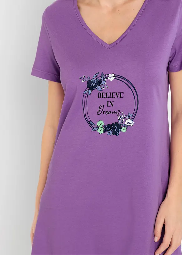 Nattkjole i 100% bomull (2-pack), bonprix