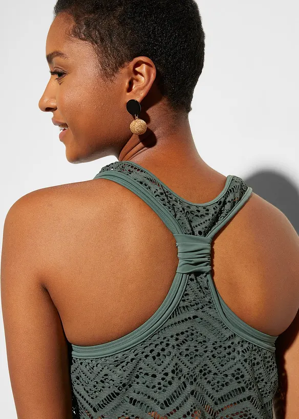 Tankini i blondemateriale (2-delt sett), bonprix