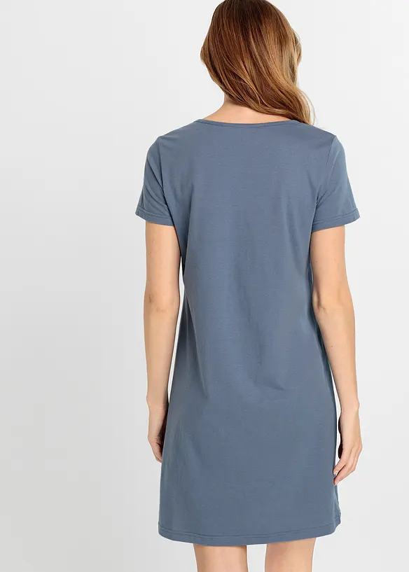 Kort nattkjole i 100% &oslash;kologisk bomull, bonprix