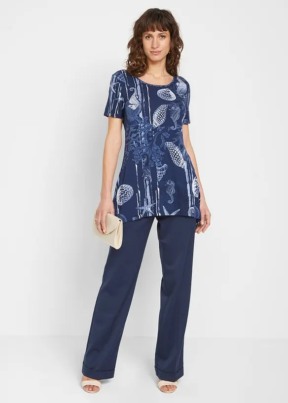 Lang topp i myk viskosemiks, bonprix