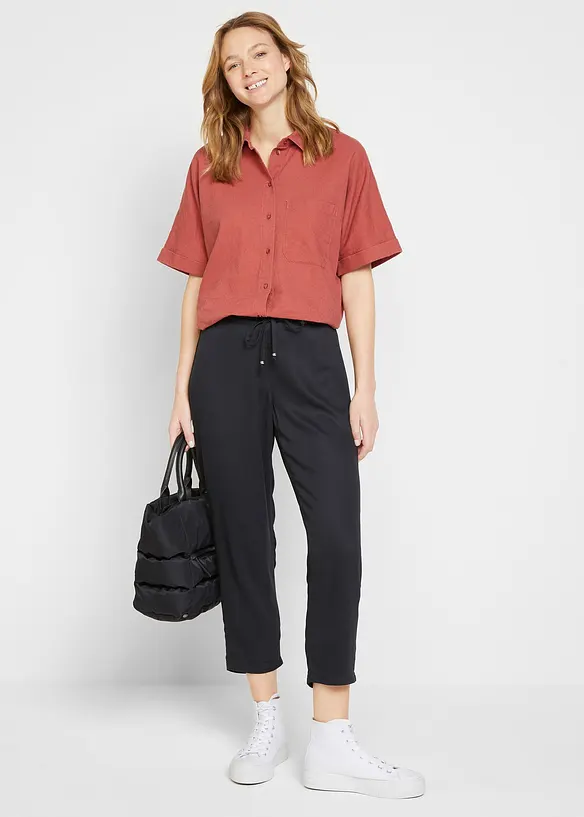 Pull on-bukse av myk viskose, bonprix