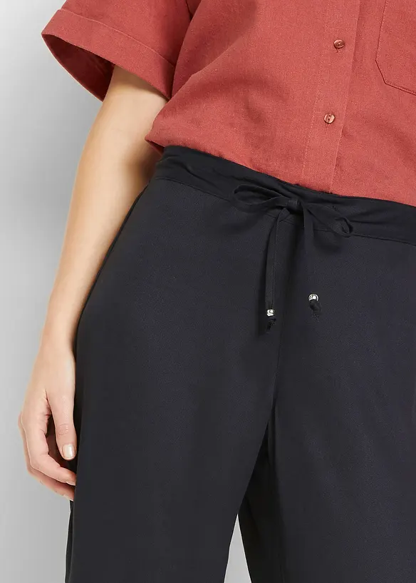 Pull on-bukse av myk viskose, bonprix