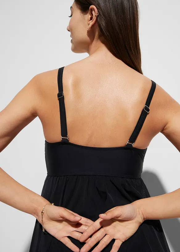 Badekjole med transparent mesh, bonprix