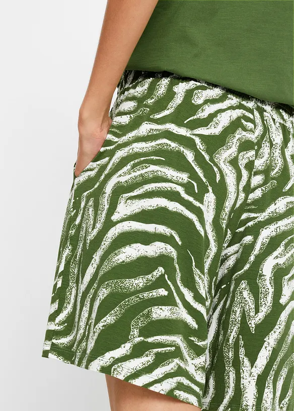 Viskose-trikotshorts med komfortlinning, bonprix
