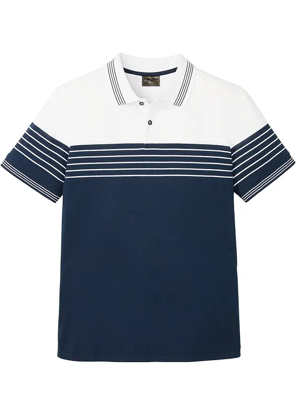 Jersey-poloshirt av ren bomull, bonprix