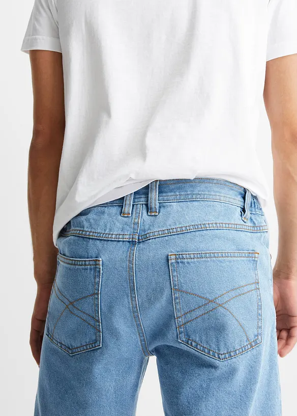 Bermudashorts i denim med komfortlinning, Classic Fit, bonprix