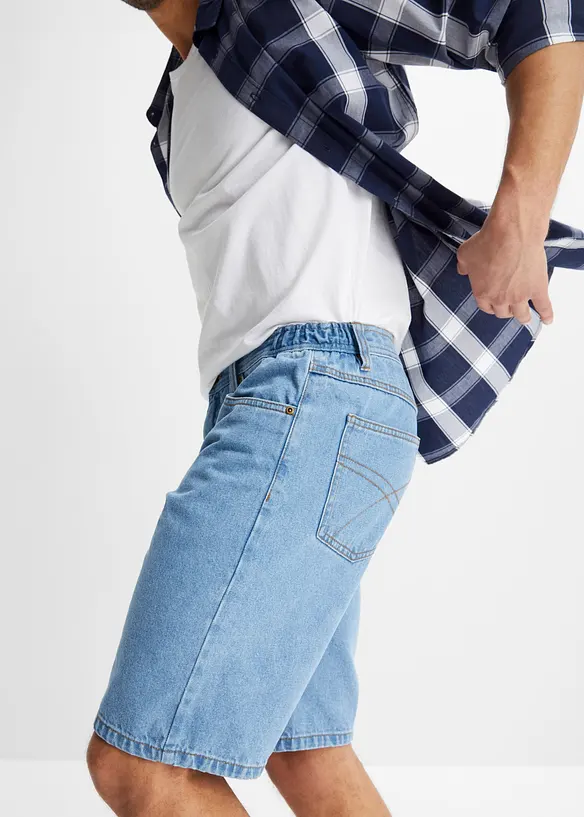 Bermudashorts i denim med komfortlinning, Classic Fit, bonprix