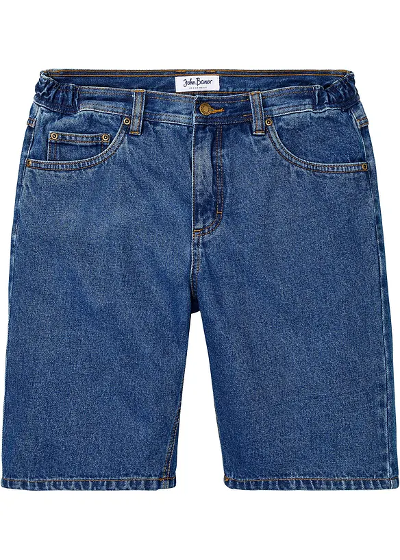 Bermudashorts i denim med komfortlinning, Classic Fit, bonprix