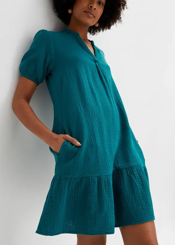 Minikjole av musselin, bonprix