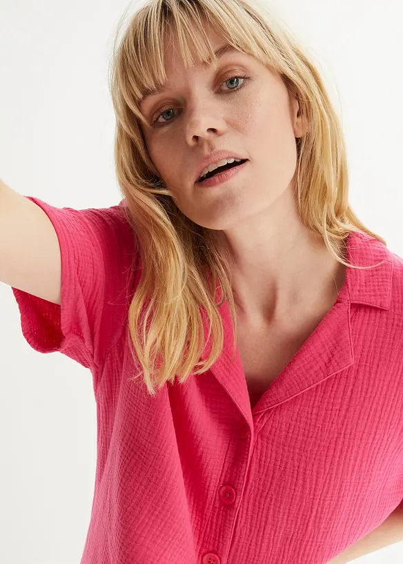 Skjorte i musselin, bonprix