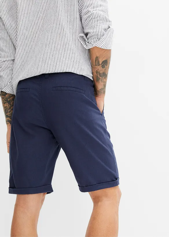 Bermudashorts i luftig  linmiks, Regular Fit, bonprix