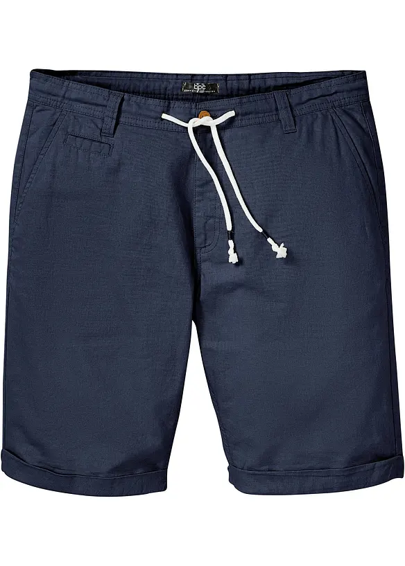 Bermudashorts i luftig  linmiks, Regular Fit, bonprix