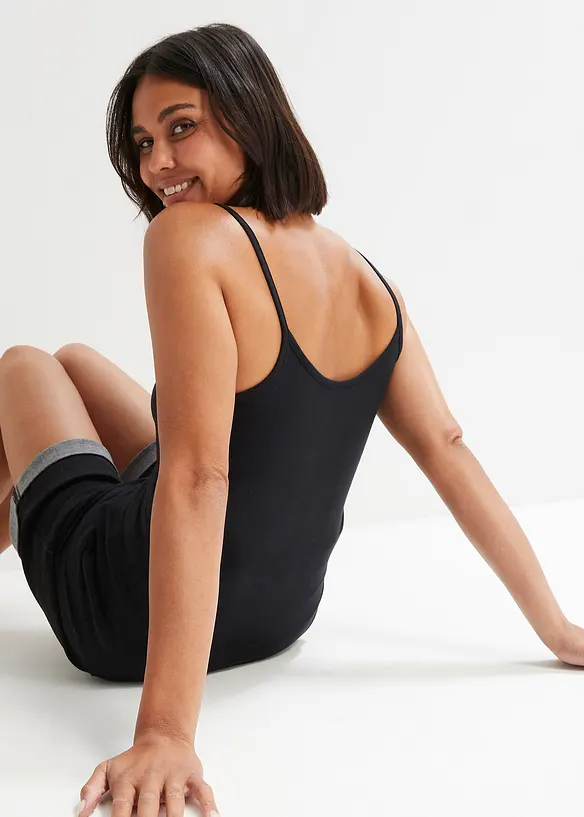 Singlet i &oslash;kologisk bomull (2-pack), bonprix