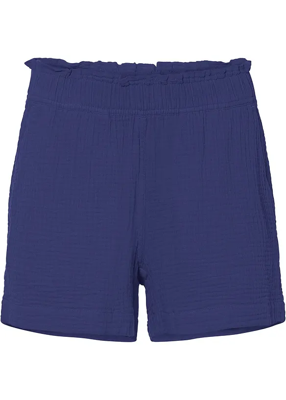 Musselin-shorts i 100% bomull, bonprix