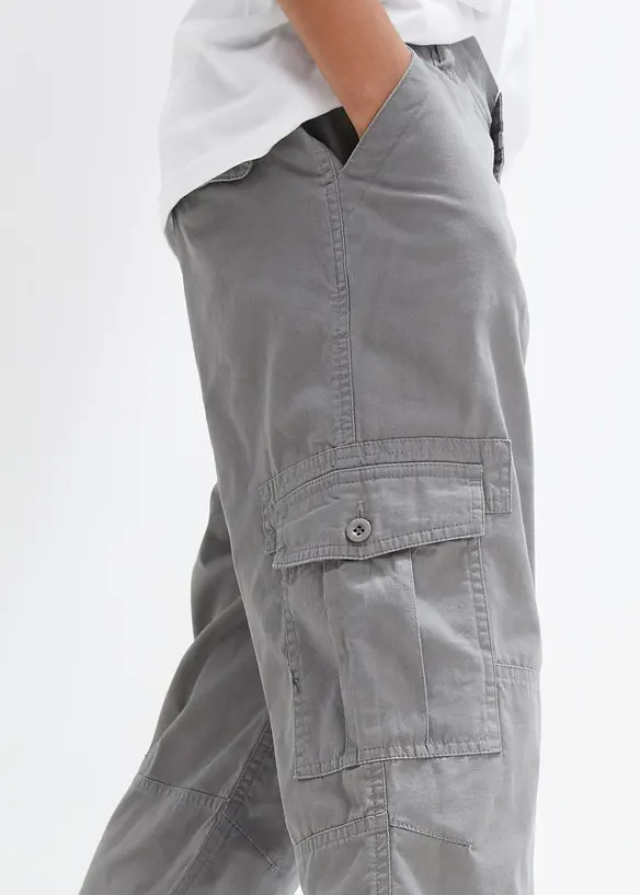 Bukse i 100% bomull og 3/4-lengde, Loose Fit, bonprix