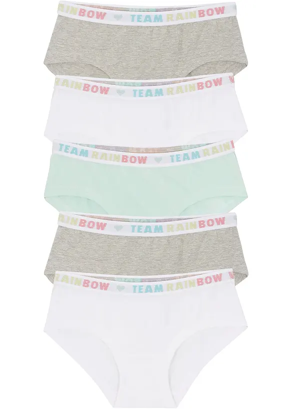Hipstertruse med myk bomull (5-pack), bonprix