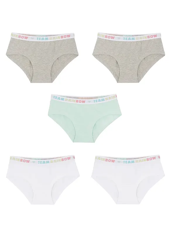 Hipstertruse med myk bomull (5-pack), bonprix