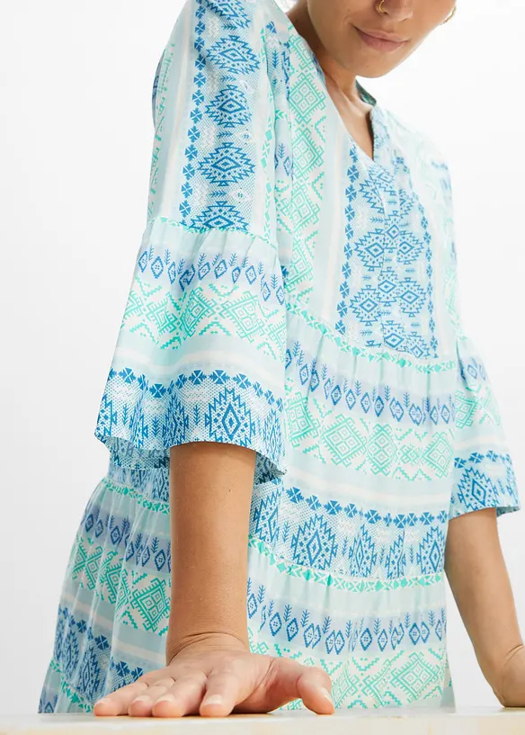 Tunikakjole av fint fallende viskose, bonprix