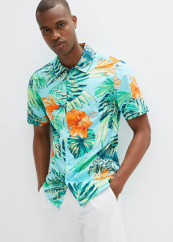 Kortermet skjorte i 100% bomull, bonprix