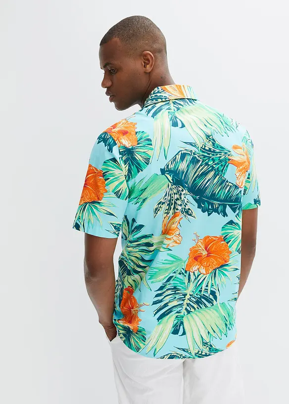 Kortermet skjorte i 100% bomull, bonprix